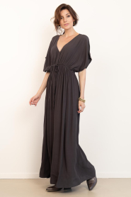 by-bar :  Viscose maxi dress Long | brown - img5