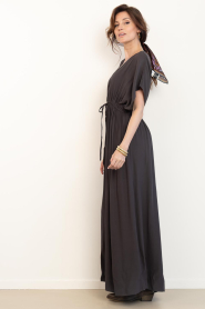 by-bar :  Viscose maxi dress Long | brown - img6