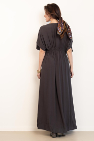 by-bar :  Viscose maxi dress Long | brown - img7