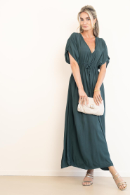 by-bar |  Viscose maxi dress Long | green | Picture 2