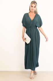 by-bar |  Viscose maxi dress Long | green | Picture 3