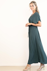 by-bar |  Viscose maxi dress Long | green | Picture 5