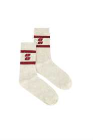 by-bar |  Socks with logo Sparkle | burgundy