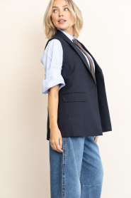 by-bar :  Pinstripe waistcoat Nes | blue - img7
