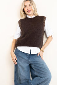 by-bar |  Wool sweater with lurex Noby | brown | Picture 2