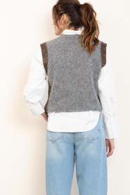 by-bar :  Wool sweater with lurex Noby | grey - img7