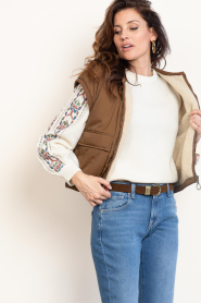 by-bar :  Reversible bodywarmer Gio | brown - img4