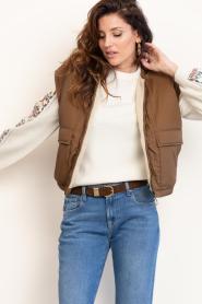by-bar :  Reversible bodywarmer Gio | brown - img5