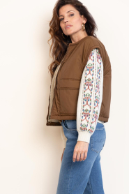 by-bar :  Reversible bodywarmer Gio | brown - img6