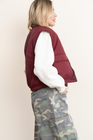 by-bar :  Reversible bodywarmer Gio | burgundy - img6