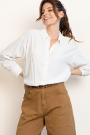 by-bar :  Viscose blouse Kris | natural - img5