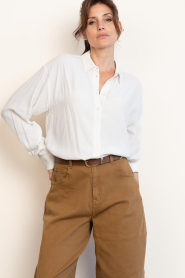 by-bar :  Viscose blouse Kris | natural - img6
