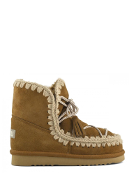 MOU |  Suède lace boots Eskimo | cognac