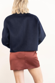 Alter Ego |  Double face wool jacket Gianna | blue | Picture 8