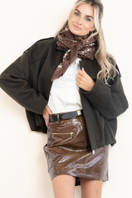 Alter Ego |  Double face wool bomber Meghan | dark green | Picture 2