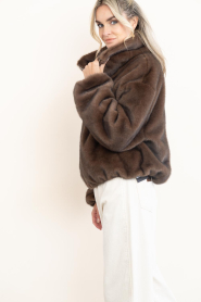 Alter Ego |  Reversible faux fur bomber Ally | dark brown | Picture 7