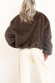 Alter Ego |  Reversible faux fur bomber Ally | dark brown | Picture 9