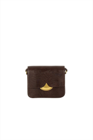 Sessun |  Leather print bag Mimo | brown | Picture 1