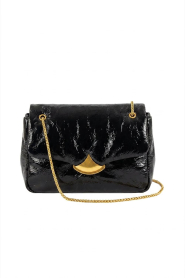 Sessun |  Quilted leather bag Puffy Grande | black