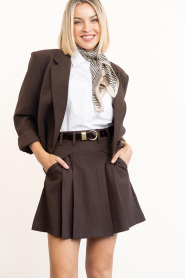 Sessun :  Leather belt Miloa | brown - img3