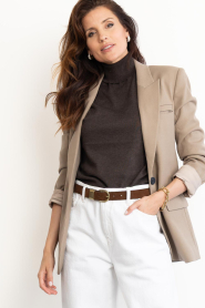 Sessun :  Suede belt Miloa | camel  - img5