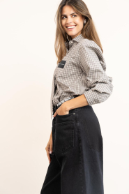 Haute L'Amitié :  Checkered blouse Chess | beige - img7