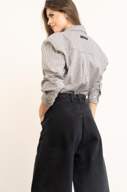 Haute L'Amitié :  Checkered blouse Chess | beige - img8