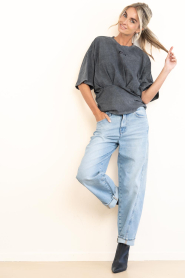 Haute L'Amitié |  Fitted T-shirt Romie | grey | Picture 3
