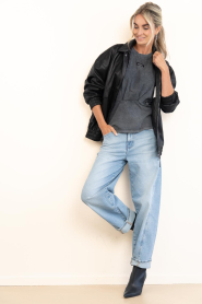 Haute L'Amitié |  Fitted T-shirt Romie | grey | Picture 4