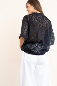 Haute L'Amitié |  Lace boxy t-shirt Summer | black | Picture 7