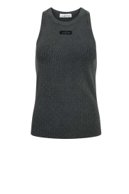Haute L'Amitié |  Ribbed singlet strass | black acid | Picture 1
