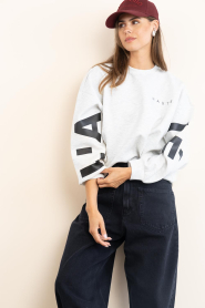 Haute L'Amitié :  Sweater with logo Maxi | natural - img2