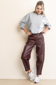 Haute L'Amitié :  Sweater with logo Maxi | grey - img3