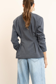 Haute L'Amitié :  Pleated blazer Enna | grey - img7