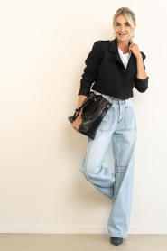 Haute L'Amitié :  Barrel jeans Front | blue - img3