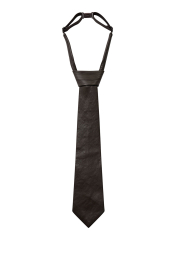 Haute L'Amitié |  Faux leather tie Tie | brown | Picture 1