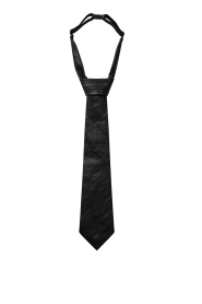 Haute L'Amitié |  Faux leather tie Tie | black