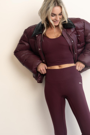 Haute L'Amitié |  Short puffer jack Climb | burgundy | Picture 5
