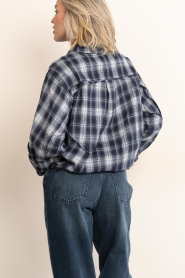Janice :  Checked blouse Phil | blue - img8