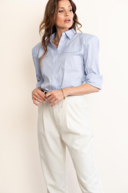 Janice |  Fitted blouse Rix | blue | Picture 5