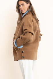 Janice |  Wool cashmere jacket Seth | camel | Picture 7