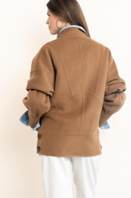 Janice |  Wool cashmere jacket Seth | camel | Picture 8