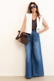 Janice :  Wide leg jeans Dollar | dark blue - img3
