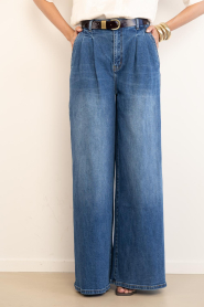 Janice :  Wide leg jeans Dollar | dark blue - img4