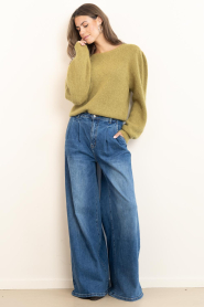 Janice :  Wide leg jeans Dollar | dark blue - img5