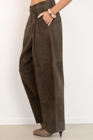 Janice :  Suède pants Balti | green - img6