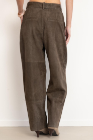 Janice :  Suède pants Balti | green - img7