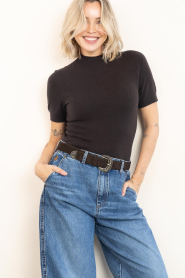 Drykorn :  Cashmere turtle top Finia | brown - img5