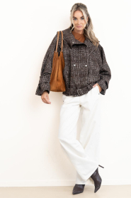 Drykorn :  T-shirt with shoulder pads Tadura | copper - img3