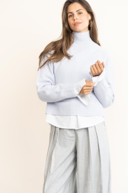 Drykorn |  Soft wool turtleneck Lyzima | blue | Picture 5